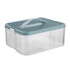Storage Box Building Blocks for 2 Layers Classified Transparent Children Toy Organizer With Lid Stackable First Aid Kit Medicine