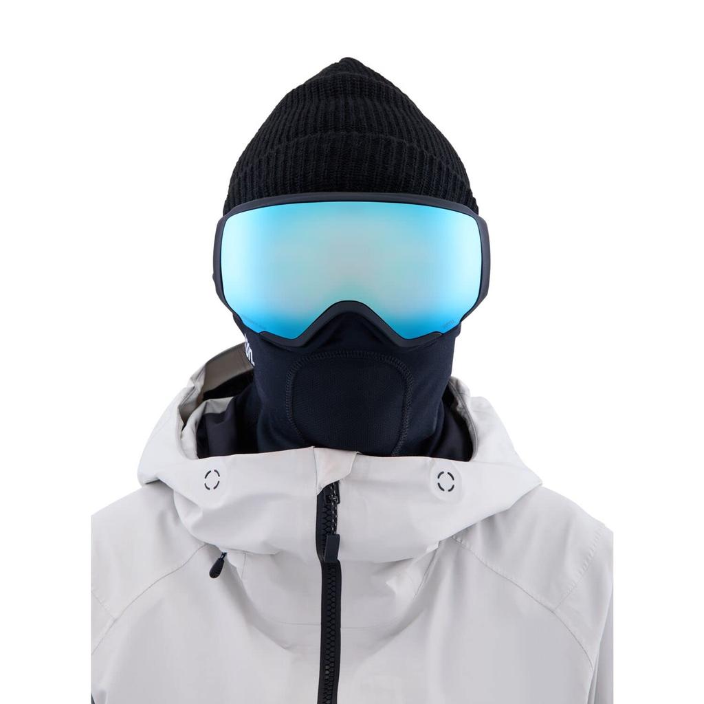 Anon Очки для катания на лыжах и сноуборде WM1 с низкой посадкой, бонусные линзы, маска для лица VRBL BLUE [Burton] + + MFI? Женщины BLACK/PRCV
