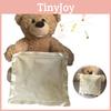 Cute Talking Teddy Bear Plush Toy 35cm Height Rechargeable Shy Face Battery Operated