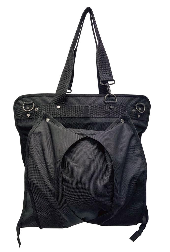 Full Harness Storage Bag Large Capacity Helmet Shoes Site Tote Bag Construction Storage Tool Sanai [Musashino Uniform] FHB-01 <067-fhb-01> (Black)