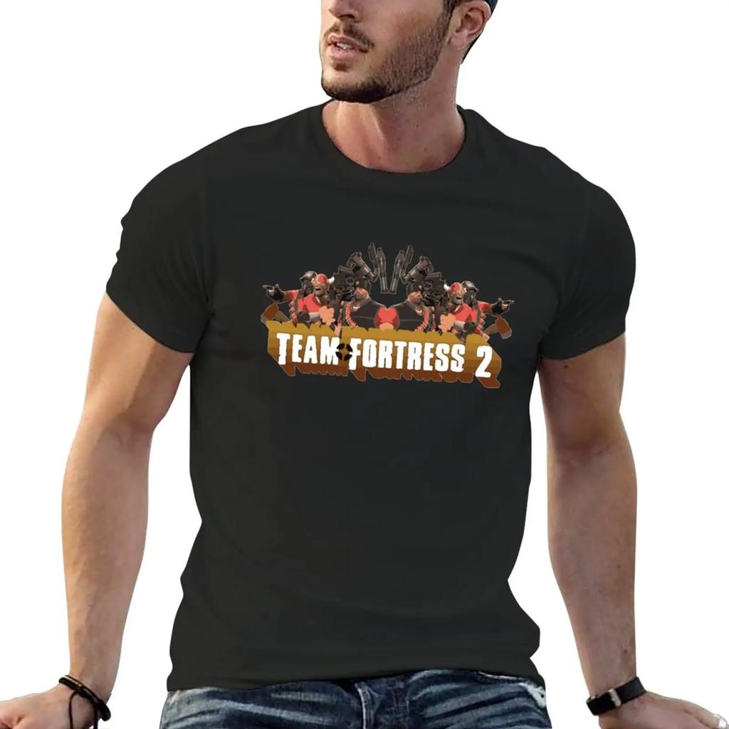 Team Fortress 2 Poster T-Shirt tops shirts graphic tees slim fit t shirts for