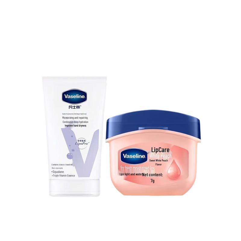 Vaseline Набор: Крем для рук и Бальзам для губ