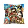 Luffy Anime Chopper Square Pillowcases Polyester Car Cushion Cover Cool Home Decoration Pillow Cover