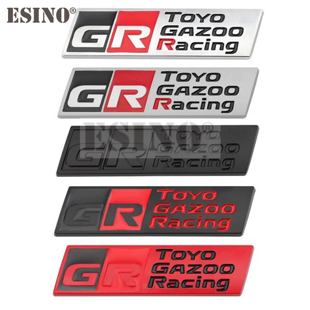Авто Стайлинг Значок Металлический 3D Значок Gazoo Racing GR на Переднюю Решетку Автомобиля из Цинкового Сплава Наклейка для Toyota Supra AE86 GT86 Corolla
