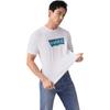 Levis Удобная Повседневная Футболка с Логотипом Круглый Вырез Короткий Рукав Мужские Футболки Белый 001AM-0004