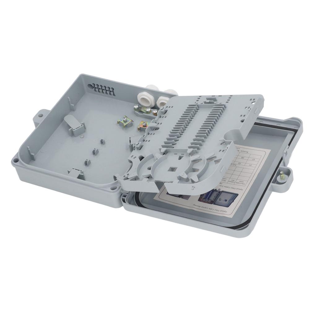 Оптическая распределительная коробка 12 портов Водонепроницаемая волоконно-оптическая коробка-сплиттер для SC FC PLC