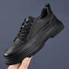 Fashion New Arrival All-match Oxfords Flats Handmade Leather Mens Sneakers Classic Men's Walking Shoes Lace-Up Male Skate Footwear