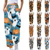 Women's Sports Pants With Pockets Fashion Halloween Print Elastic Waist Pants Casual Sweatpants Pants