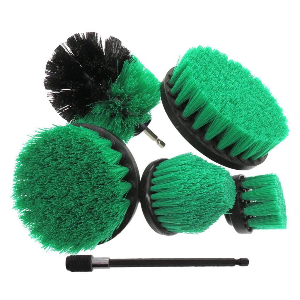 6 шт. 2/2,5/3,5/4/5 дюймов Набор щеток для электродрели Круглые Щетки-скрубберы Инструмент для чистки ковров, ванной комнаты, серфинга