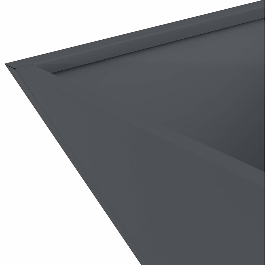 Garden Planter Anthracite Grey 40 x 40 x 15 cm