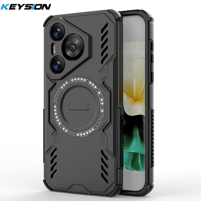 KEYSION Чехол с полым рассеивателем тепла для Huawei Pura 70 Pro+ Магнитное охлаждение Ударопрочный чехол для телефона Huawei Pura 70 Ultra