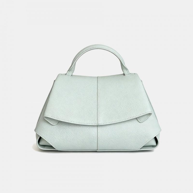 Womens Genuine Leather Crossbody Bag Minimalist Chic Shoulder Daily Commute Handbag Soft Texture