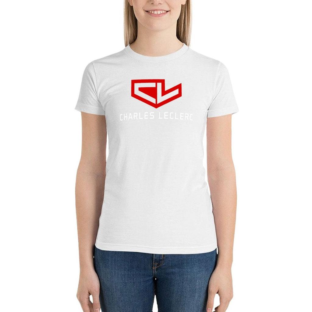 F1 - Charles Leclerc Cl T-Shirt Female Clothing Animal Print Shirt For Girls Vintage Clothes Designer Clothes Women Luxury