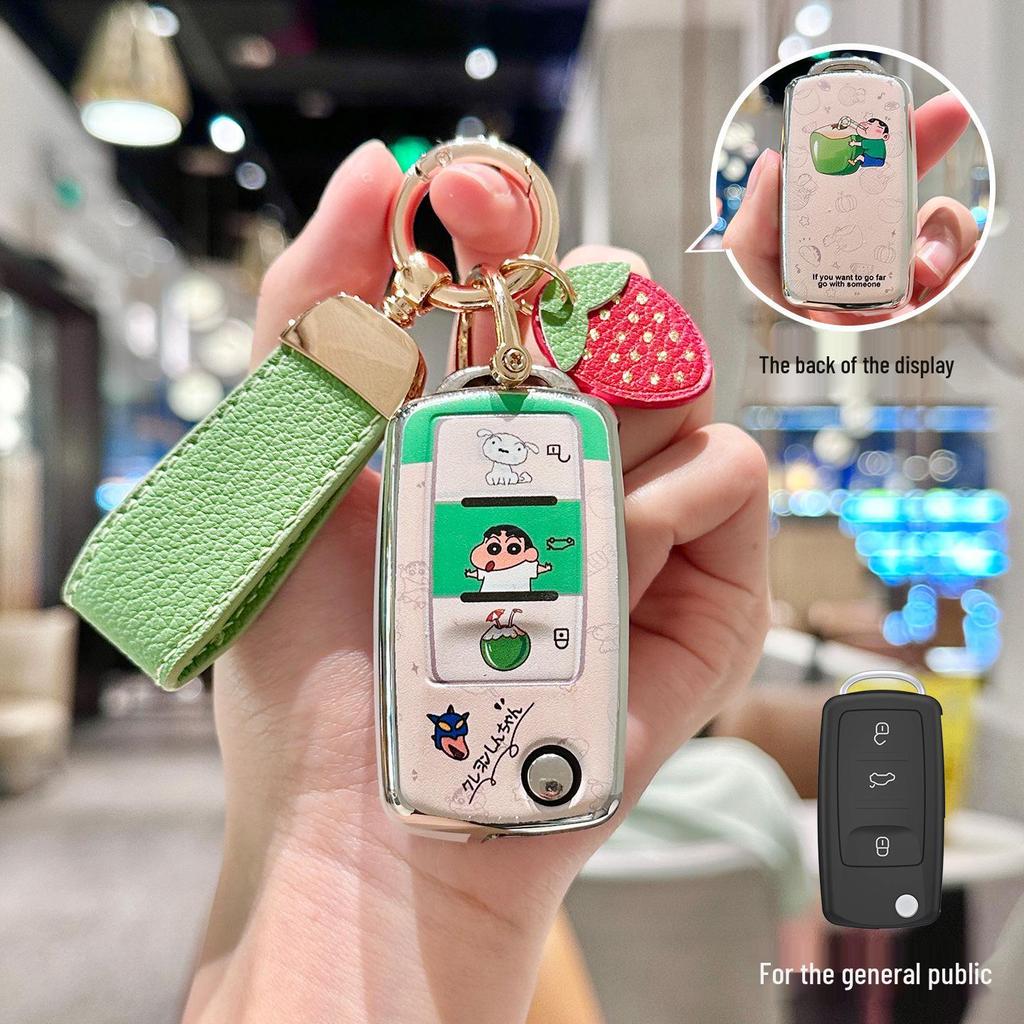 Мультяшная TPU обложка для брелока Volkswagen Sagitar, Lavida, Bora, POLO