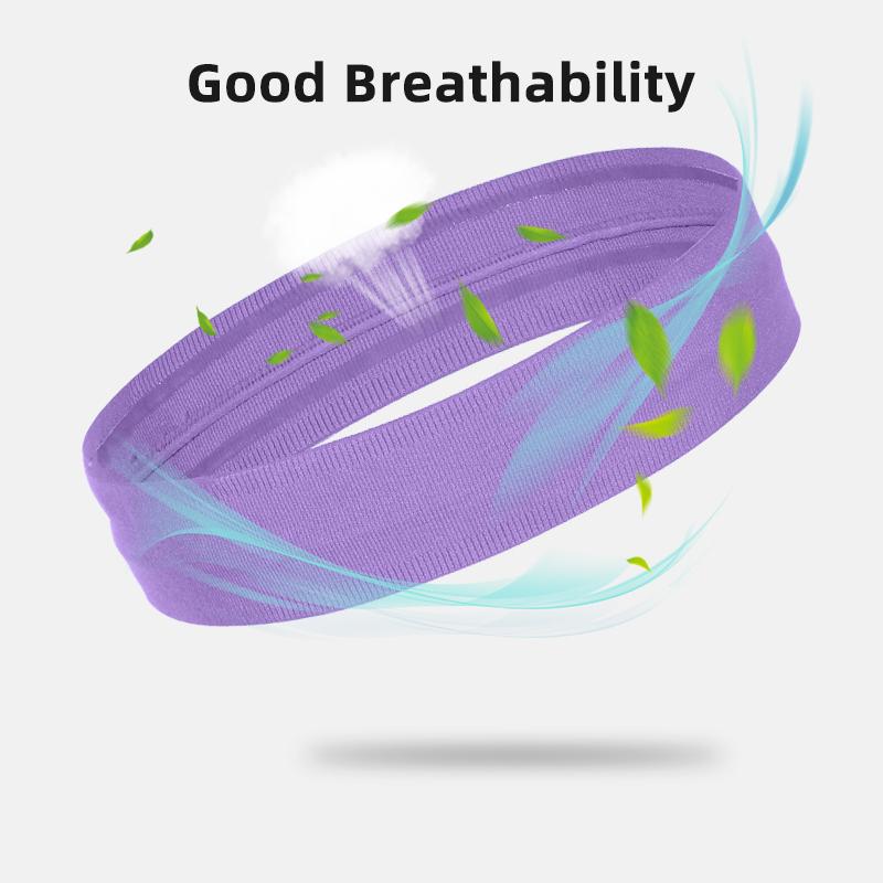 Спортивная повязка на голову для мужчин и женщин, повязка на голову для занятий йогой, бегом и велоспортом, противоскользящая эластичная повязка на голову