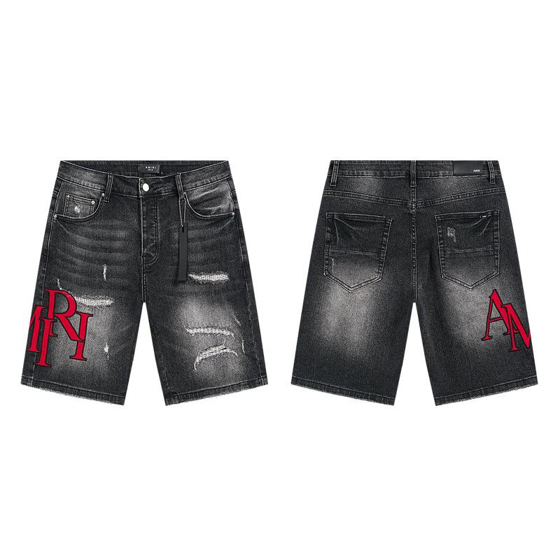 Трендовый трансграничный бренд PURPLE BRAND JEANS Европейские и американские уличные свободные и универсальные джинсовые шорты мужские и женские тренд