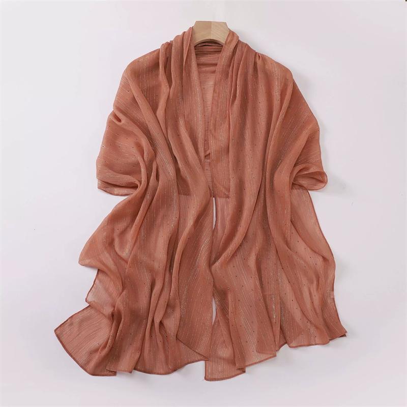 Однотонный Мятый Стразы Блестящий Точечный Мерцающий Шали Шарф Высокое Качество Накидка Пляжная Пашмина Стола Буфандас Мусульманский Хиджаб 180*70См