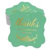 Inkdotpot Real Gold Foil Thanks For Celebrating With Us Bridal Shower-Baby Shower-Retirement-Wedding-Birthday Tags
