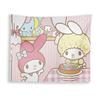 Sanrio Characters Wall Tapestry Kuromi Wall Hanging  Anime Nursery Decor Wall Room Art Decor Cinnamoroll Wall Tapestry
