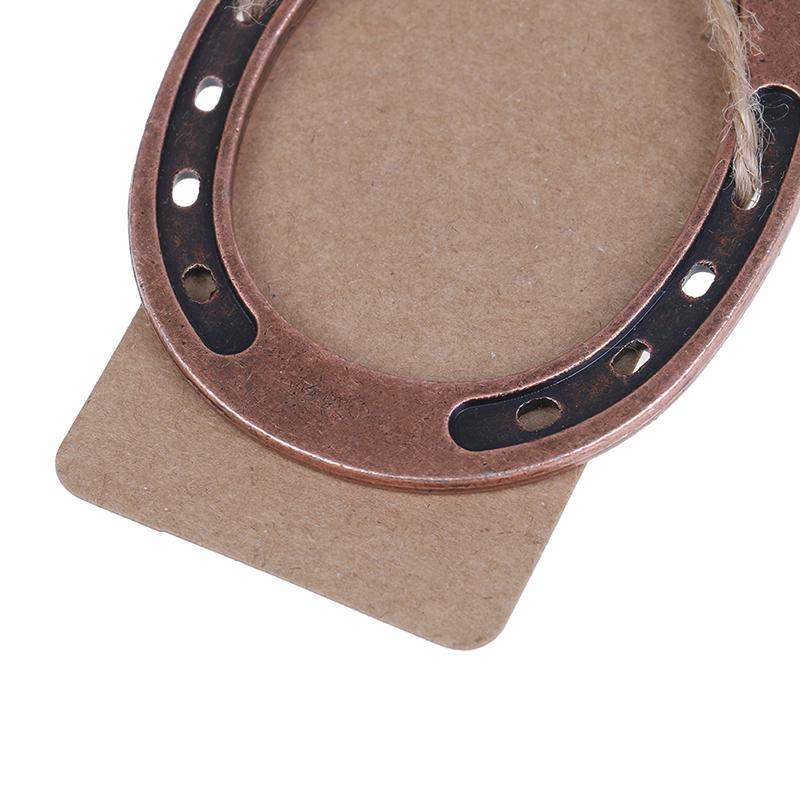 Металлическая подкова, свадебные подарки, сувениры, центральные элементы стола, бирка из крафт-бумаги