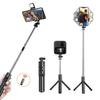 Universal Wireless Bluetooth Selfie Monopod with Remote Shutter and Fill Light for iPhone Samsung Xiaomi Mini Tripod Phone