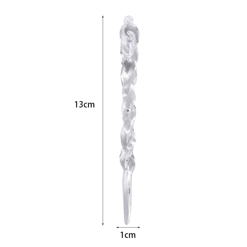 12Pcs Acrylic Thread Christmas Tree Pendants Hanging Christmas Tree Drop Ornament  Noel Navidad