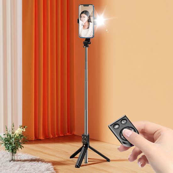 Палка для селфи, Bluetooth-совместимый пульт дистанционного управления, 10 м, контроль заполнения, вращение на 360 градусов, 1,1 светильник, выдвижной, 50 мАч метров, телефон для селфи