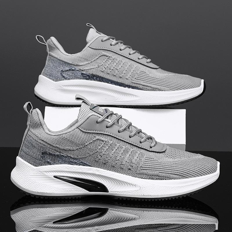 Мужская обувь осень 2025 года, новые дышащие кроссовки с увеличенным ростом, молодежные кроссовки с сетчатой подкладкой, спортивная модная обувь