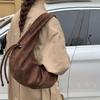 Легкая и универсальная нишевая сумка с леопардовым принтом для женщин, для поездок на работу, сумка на одно плечо под мышку, повседневная и расслабленная роговая сумка