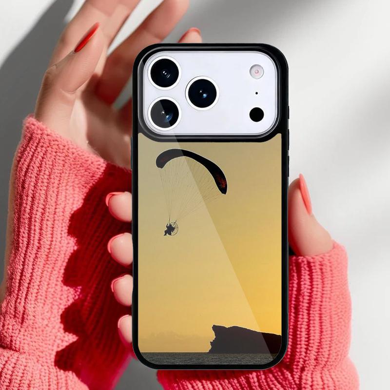 Чехол для телефона с изображением парапланеризма для iPhone 17 Air 16e 15 14 13 Pro Max Задняя крышка для 12 11 Pro Coque