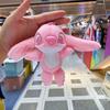 Плюшевый брелок Stitch с кольцом для ключей для украшения рюкзака и коллекционеров