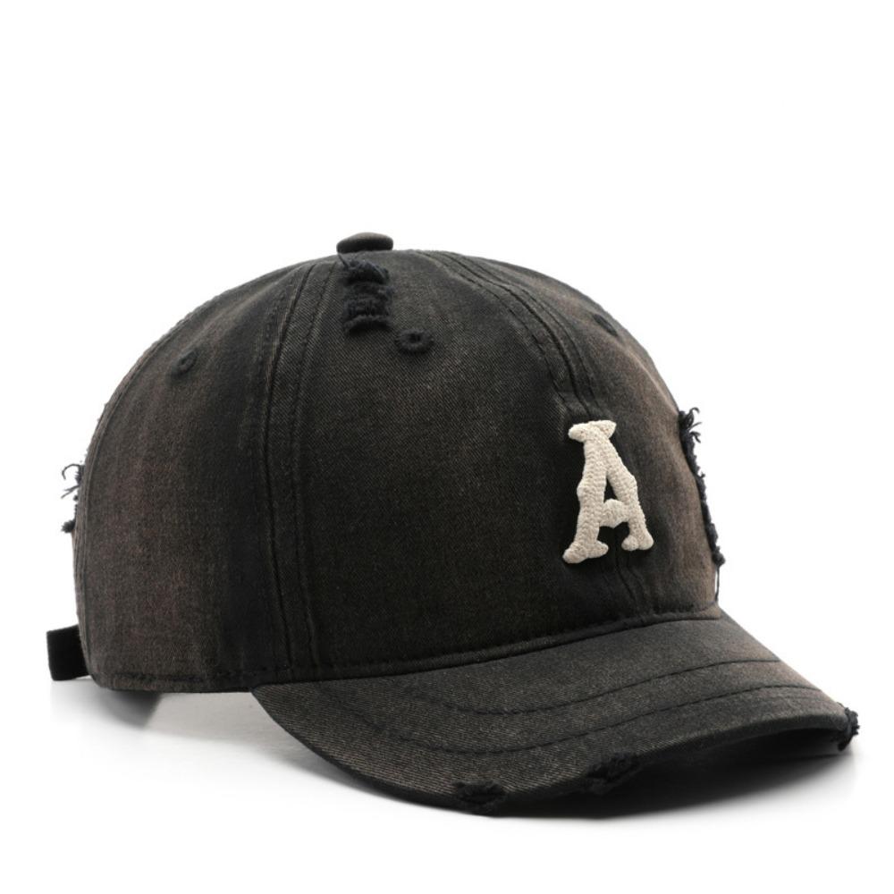 Embroidered Embroidery Letter Baseball Hat Retro Sun Hat Fashion Men Baseball Cap  Outdoor