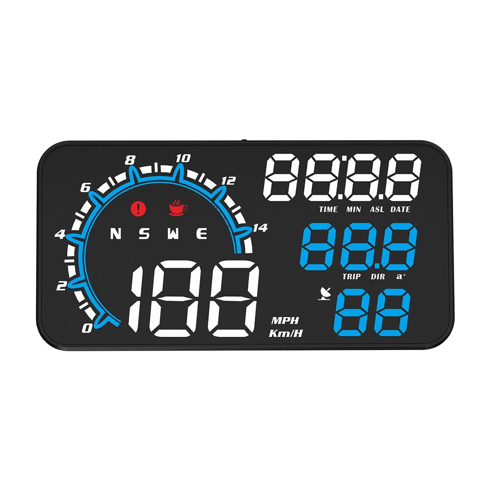 G11 HUD Head Up Display GPS спидометр с сигнализацией превышения скорости для универсального топлива, аксессуары для электрогибридных автомобилей