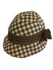 CAPOR Camellia Hat Check Size C322FBDL Dress-Up Cover, Brown, M,