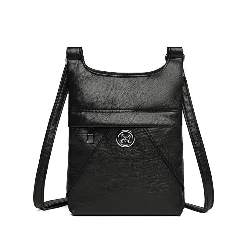 Женская сумка, большая вместимость, сумка через плечо, мягкая кожаная сумка через плечо