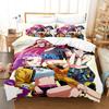 Cartoon D-Demon-Hunters Bedding Set K-POP Duvet Cover Set Soft Single Twin Size Home Decor Birthday Gift Four Seasons Home Decor