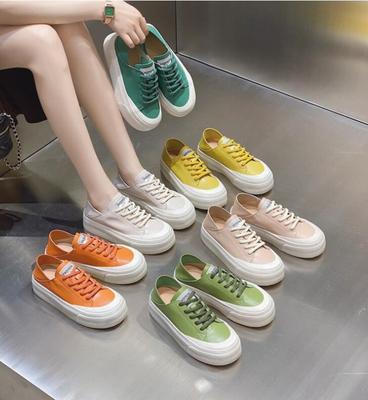 Женские кроссовки на платформе из натуральной кожи, повседневные спортивные туфли на вулканизированной подошве для женщин, скейтбордисты с толстой подошвой