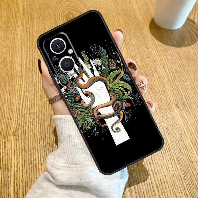 Чехол Hand Snake для OPPO Reno 14 F 10 11 12 13 Pro 13F 12F 11F 7 8 Lite Чехол OPPO Find X6 X5 X8 X9 Pro