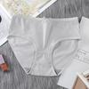 Simple and Breathable High Waist Underwear Panties for Women Antibacterial Underwear Skin-friendly Cute Underwear Briefs
