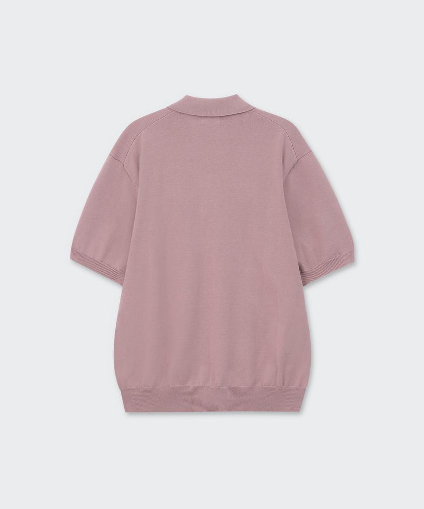 MUSINSA STANDARD Washable Supima Cotton Knitted Polo Shirt [Desert Pink]