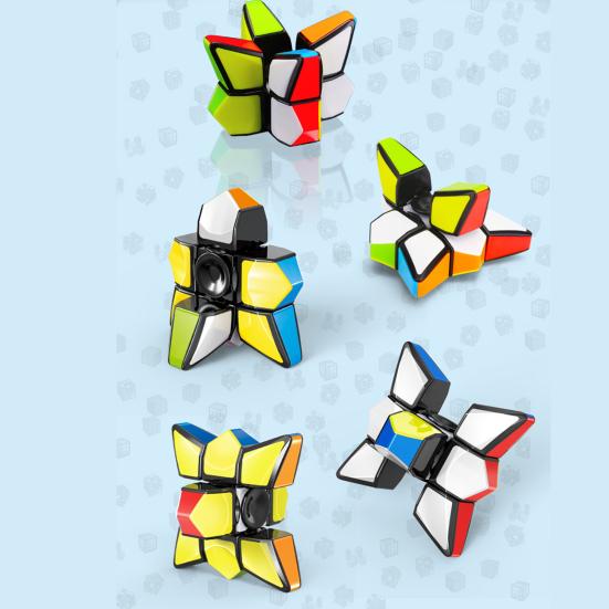 EDC Cube Spinner Гибкая красочная детская игрушка-спиннер для снятия стресса Cube Spinner для детей