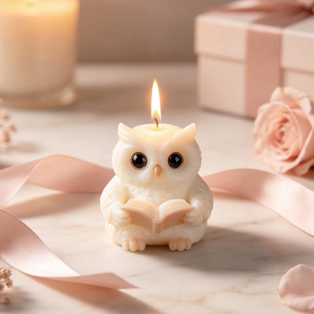 Owl Shape Resin Ornament Mold 3D Design Soap Making Mold New Casting Plaster Mold Home Decor