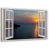 Canvas Print Window View Landscape Sunset