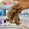 Soft Plush Material Plush Elephant Keychain Bag Charm Pendant  For Backpack Decoration