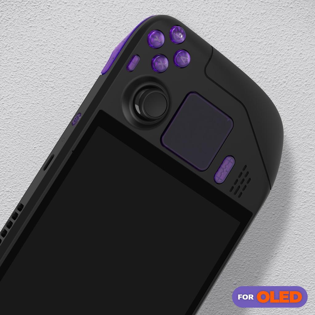 EXtremeRate сменный полный набор кнопок для портативной консоли Steam Deck OLED, совместимый с консолью Steam Deck OLED, изготовленный своими руками бампер для трекпада ABXY с
