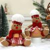 Светящаяся кукла Пряничный человечек Огни Мягкий материал Рождественская фигурка Рождественские украшения Для дома