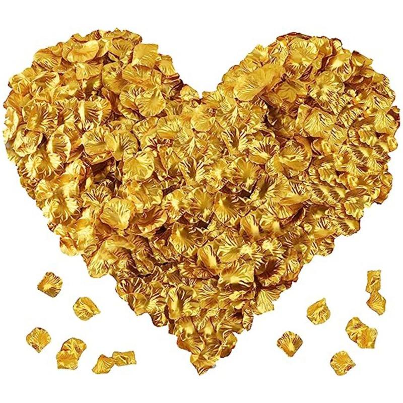1000 шт. искусственных лепестков роз, искусственные лепестки роз, лепестки цветов для романтического вечера, дня святого валентина, предложения, годовщины, свадьбы, украшения