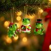 Набор ornaments для праздничной распаковки Искусственный Кристалл Лягушка Адвент-календарь 2026, 24 Дня Рождественский Отсчет с Подвесным Кулоном Декор Спальни Животное