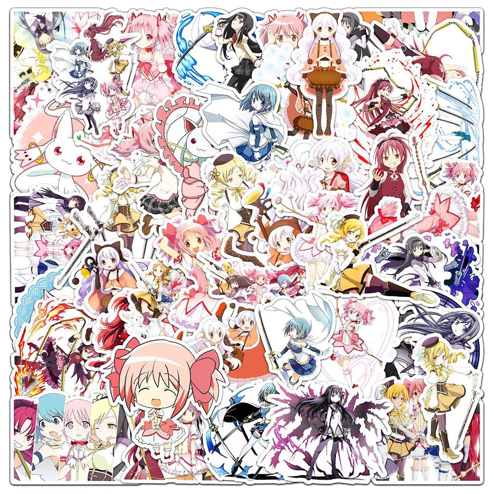 10/30/50 ШТ. Наклейки Декали Аниме Puella Magi Madoka Magica Водонепроницаемые DIY Багаж Скейтборд Велосипед Милые Наклейки Игрушки Подарки