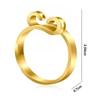 4Pcs Adjustable Knitting Crochet Loop Ring Set for Fingers 2 Style Metal Crochet Tension